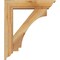 Ekena Millwork Imperial Traditional Rough Sawn Bracket w/ Offset Brace, Western Red Cedar, 6"W x 24"D x 28"H BKT0604X24X28IMP01RWR - alternate 2